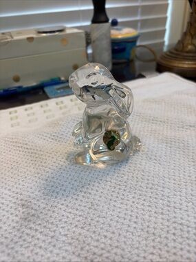 Vintage Waterford Crystal Bunny Figurine 4”